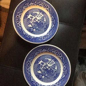 Vintage blue royal Willow ware China# 8